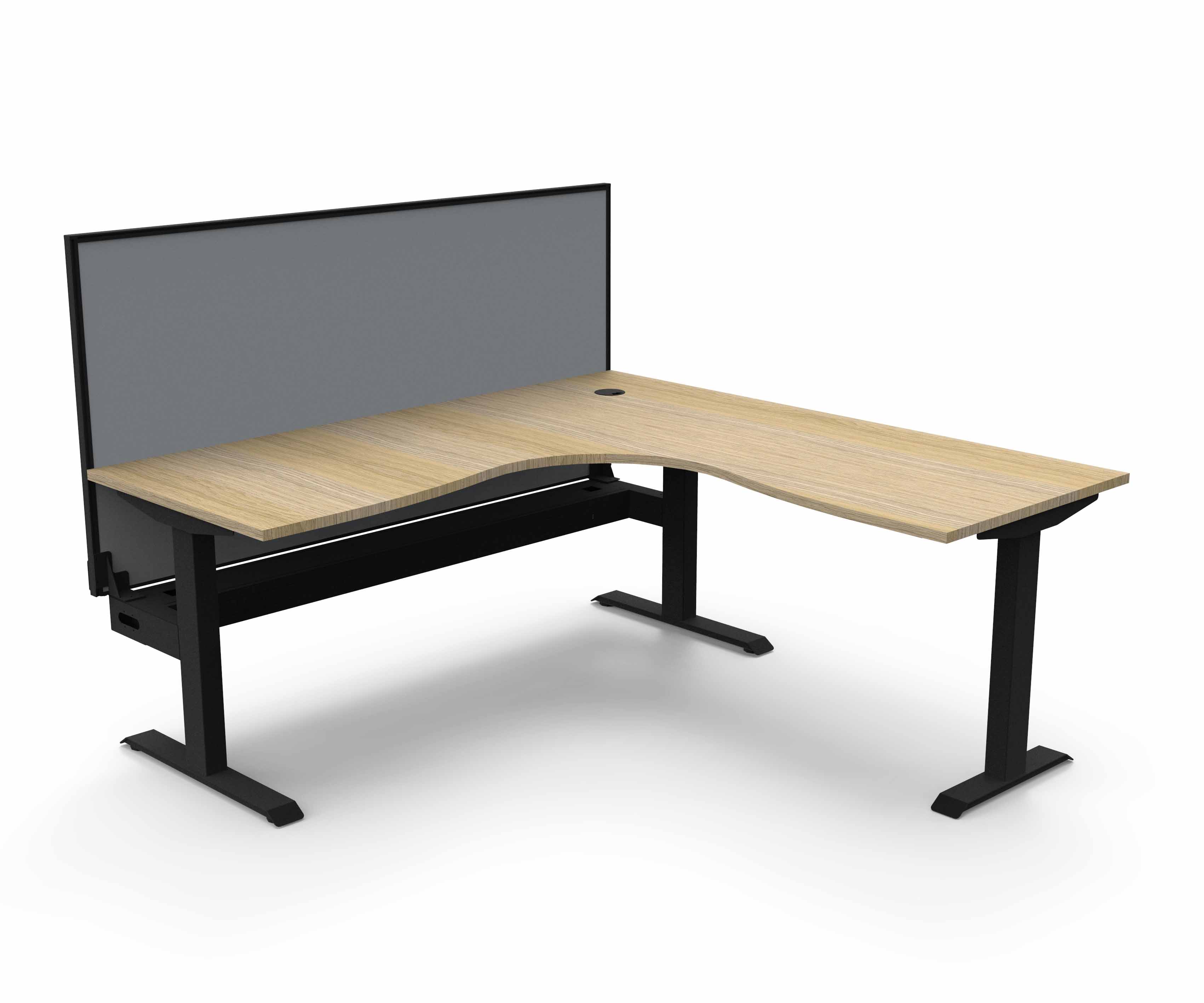 Boost Static Corner Workstation 1500 x 1500 CT - with Screen